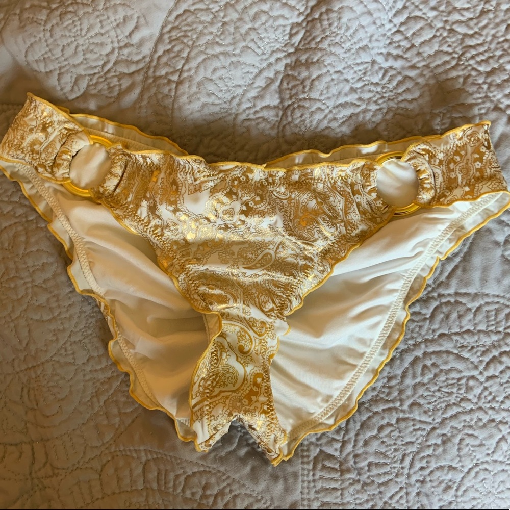 VS golden bikini bottoms
